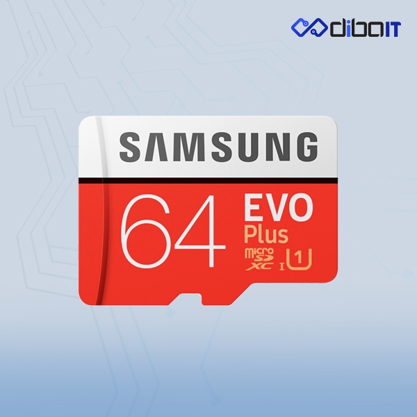 کارت حافظه microSDXC سامسونگ مدل Evo Plus سرعت 100MBps ظرفیت 64 گیگابایت