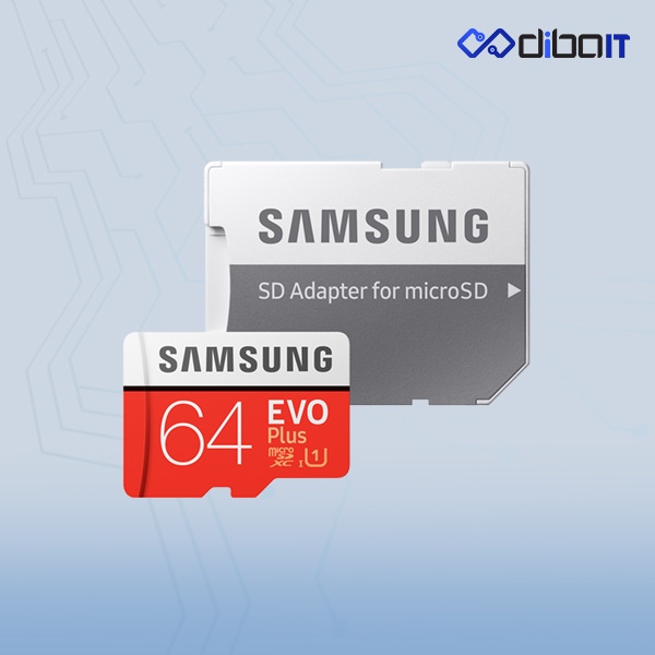 کارت حافظه microSDXC سامسونگ مدل Evo Plus سرعت 100MBps ظرفیت 64 گیگابایت