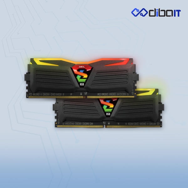رم دسکتاپ DDR4 گیل مدل Super Luce RGB ظرفیت 64 گیگابایت دو کاناله 3200 مگاهرتز
