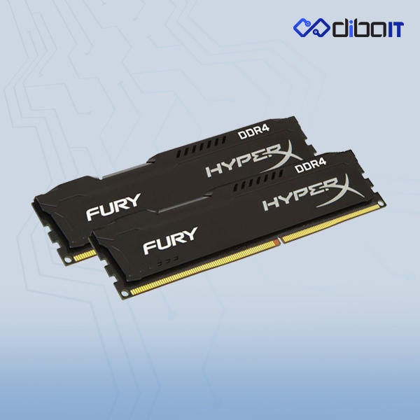 رم دسکتاپ DDR4 کینگستون مدل HyperX FURY ظرفیت 16 گیگابایت دو کاناله 2400 مگاهرتز CL15