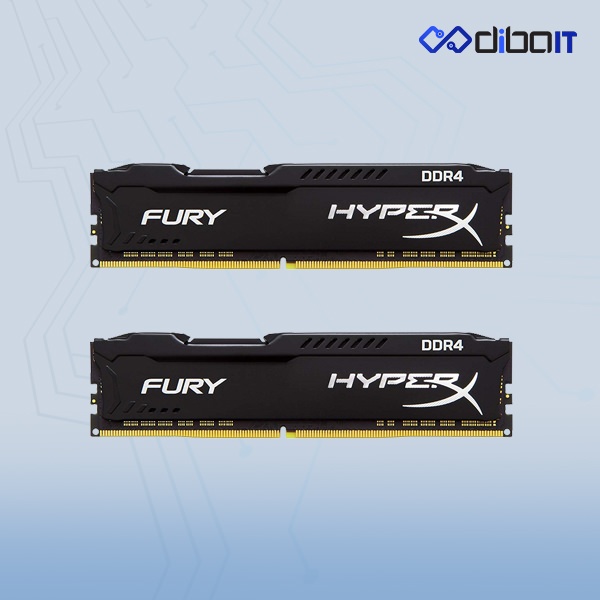 رم دسکتاپ DDR4 کینگستون مدل HyperX FURY ظرفیت 16 گیگابایت دو کاناله 3200 مگاهرتز CL16