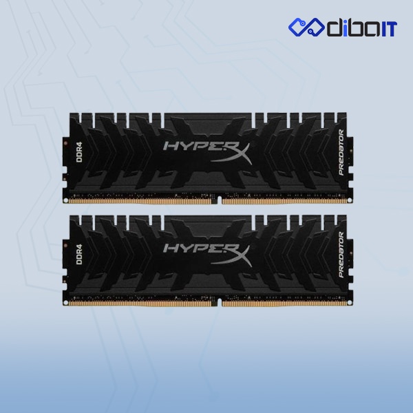 رم دسکتاپ DDR4 کینگستون مدل HyperX Predator ظرفیت 16 گیگابایت دو کاناله 3000 مگاهرتز CL15