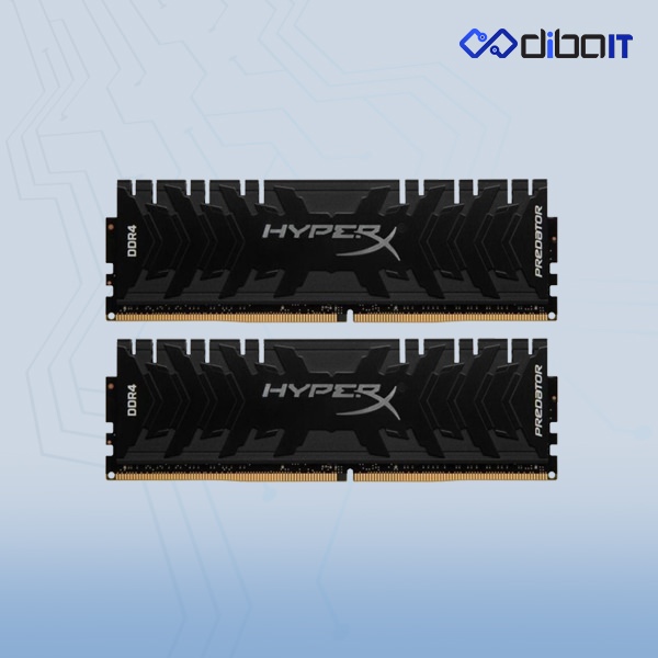 رم دسکتاپ DDR4 کینگستون مدل HyperX Predator ظرفیت 16 گیگابایت دو کاناله 3200 مگاهرتز CL16