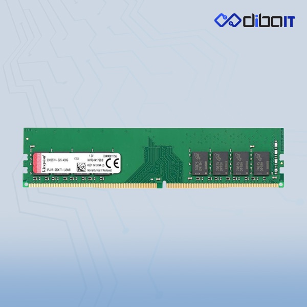 رم دسکتاپ DDR4 کینگستون مدل KVR ظرفیت 8 گیگابایت تک کاناله 2400 مگاهرتز CL17