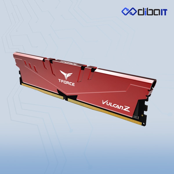 رم دسکتاپ DDR4 تیم گروپ مدل T-FORCE VULCAN Z RED ظرفیت 8 گیگابایت تک کاناله 2666 مگاهرتز CL18