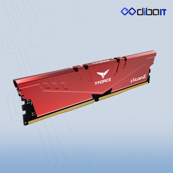 رم دسکتاپ DDR4 تیم گروپ مدل T-FORCE VULCAN Z RED ظرفیت 8 گیگابایت تک کاناله 2666 مگاهرتز CL18