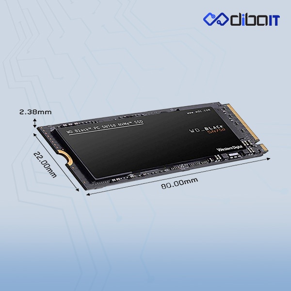 حافظه SSD وسترن دیجیتال مدل BLACK SN750 NVME ظرفیت 2 ترابایت