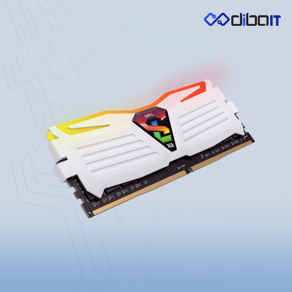 رم دسکتاپ DDR4 گیل مدل Super Luce RGB ظرفیت 16 گیگابایت تک کاناله 3200 مگاهرتز