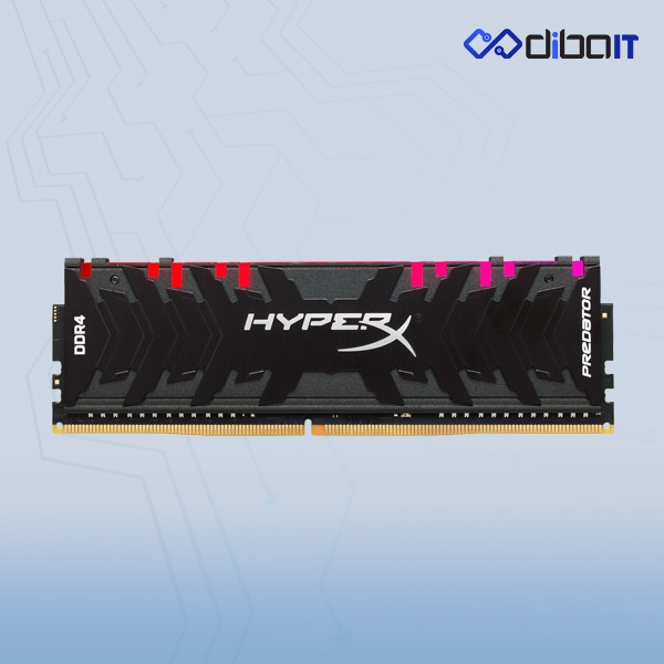 رم دسکتاپ DDR4 کینگستون مدل HyperX Predator RGB ظرفیت 16 گیگابایت تک کاناله 3200 مگاهرتز CL16