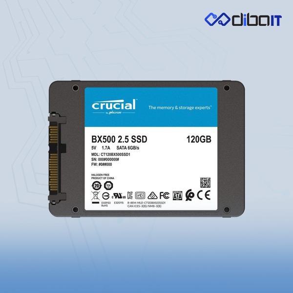اس اس دی اینترنال کروشیال مدل BX500 ظرفیت 120 گیگابایت