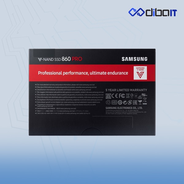 اس اس دی اینترنال سامسونگ مدل 860 pro ظرفیت 512 گیگابایت