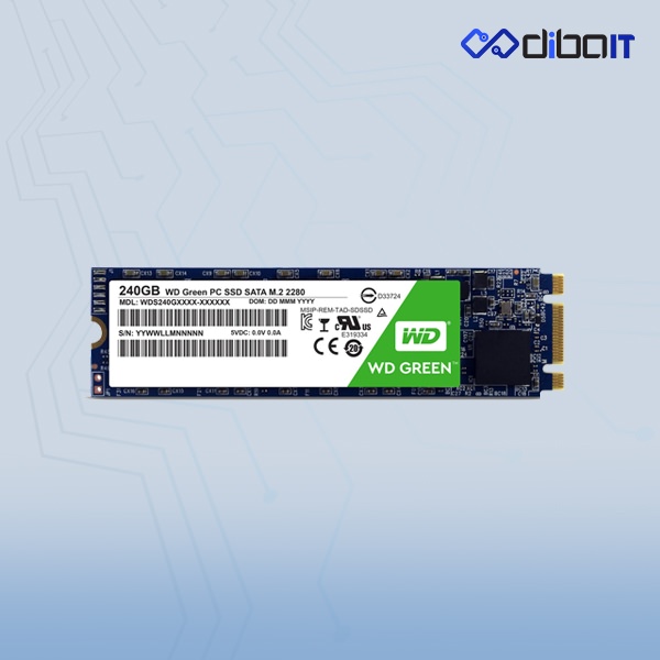 حافظه SSD وسترن دیجیتال مدل GREEN WDS240G2G0B ظرفیت 240 گیگابایت