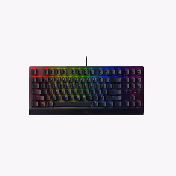 کیبورد مکانیکال گیمینگ ریزر BlackWidow V3 Green Switch Tenkeyless