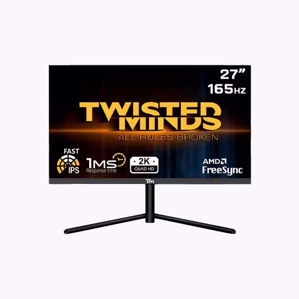 مانیتور 27 اینچ گیمینگ تویستد مایندز مدل Twisted Minds TM27QHD165IPS